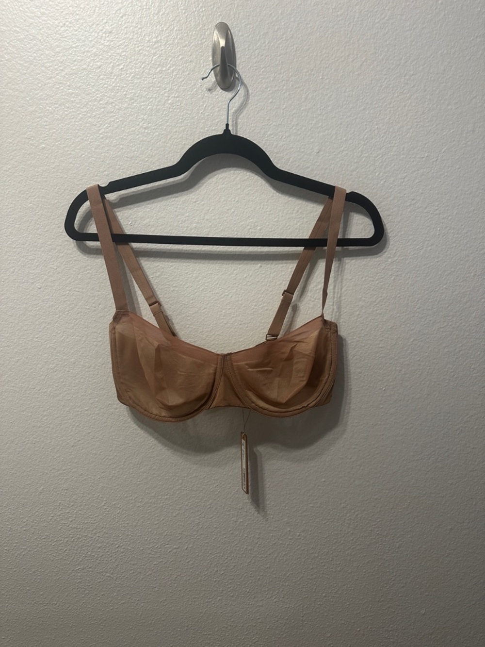 Skims Unlined Mesh Balconette Bra
